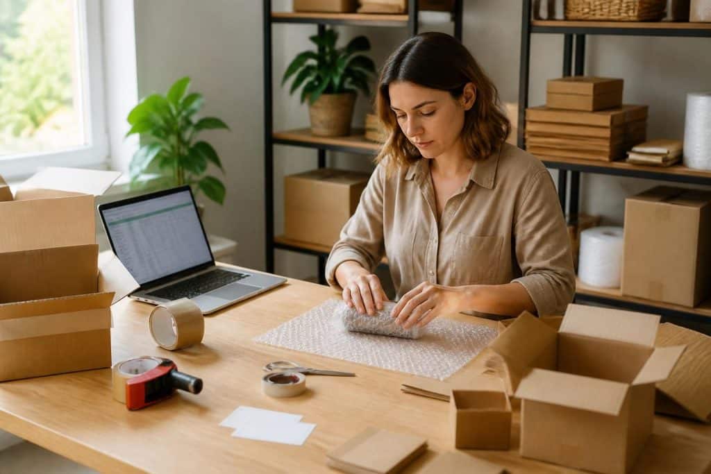 découvrez des offres fiables pour travailler à domicile dans l'emballage et bénéficiez de conseils pratiques pour réussir votre activité à distance en toute sérénité.