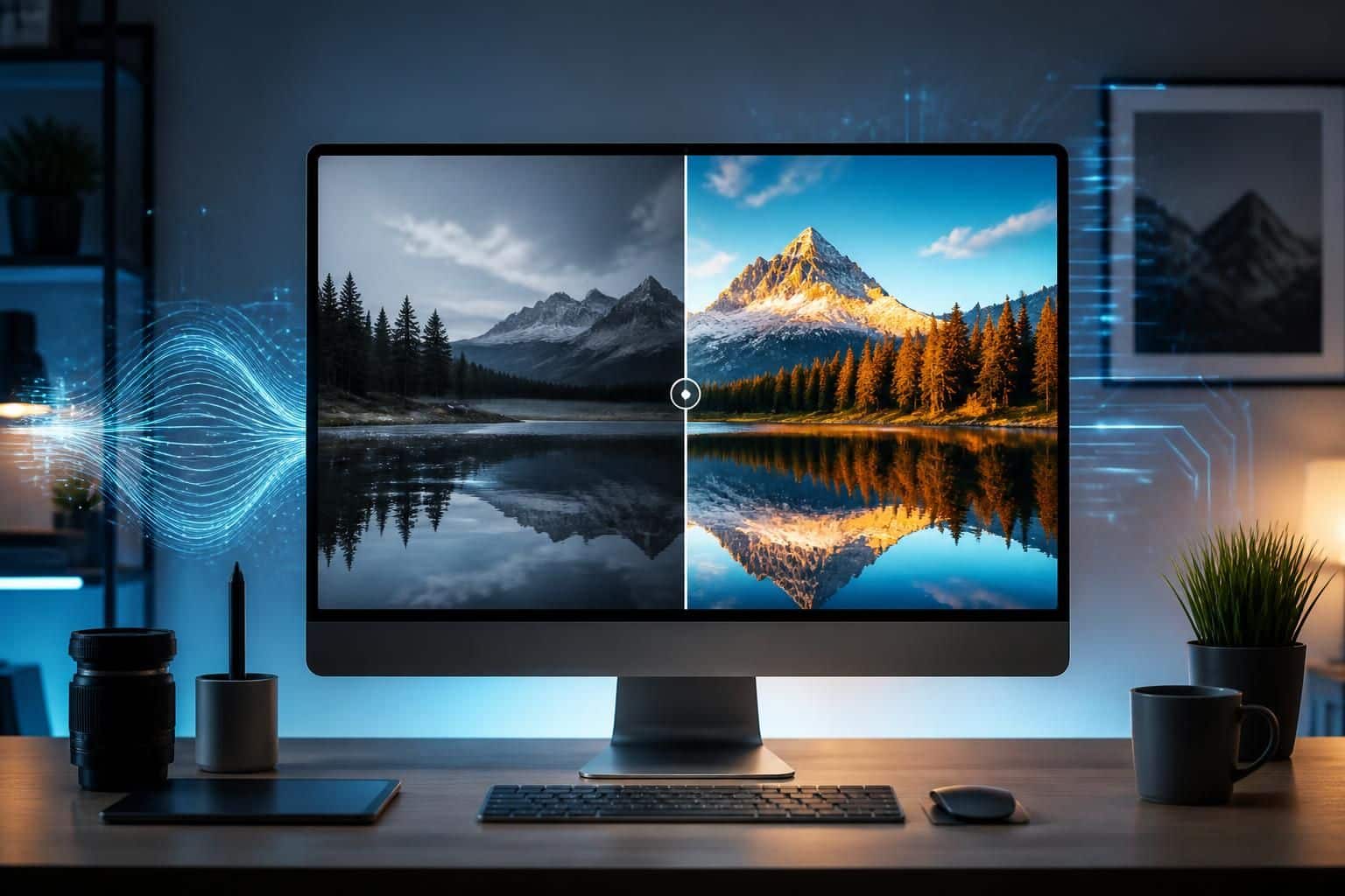 magnifik ai : retouche et amélioration photo rapide et intelligente grâce à l'intelligence artificielle. sublimez vos images en quelques clics.