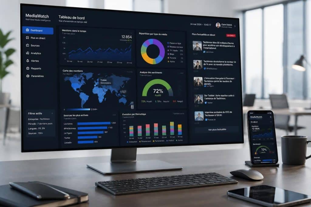 tagaday est une plateforme de veille médias en temps réel dédiée aux entreprises, leur permettant de suivre et d’analyser les tendances médiatiques pour une prise de décision éclairée.